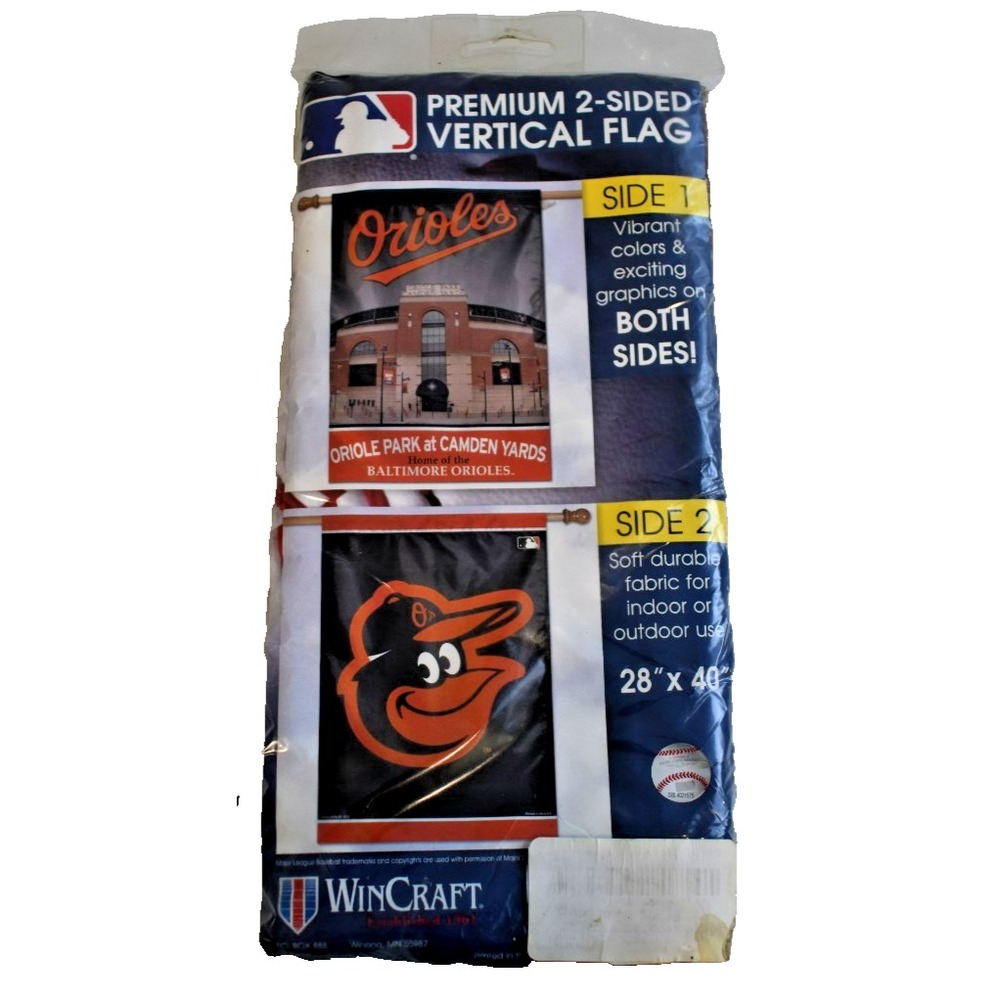 Wincraft Baltimore Orioles 40" x 28" Premium 2-Sided Vertical Flag Camden Yards